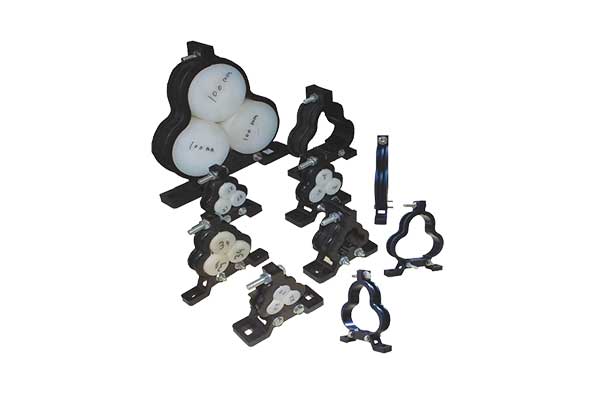 Three Cable Clamps